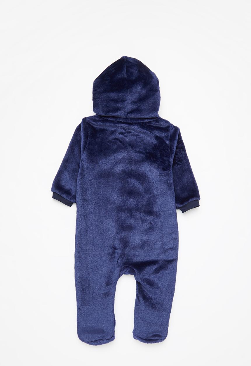 Pop Candy - Baby sherpa sleepsuit - navy