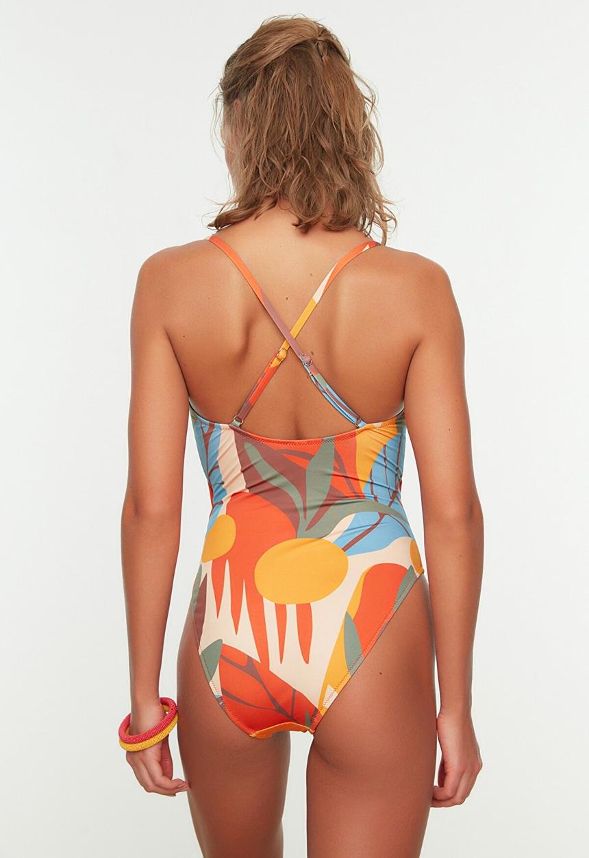 Trendyol - Print detail swimsuit - multi