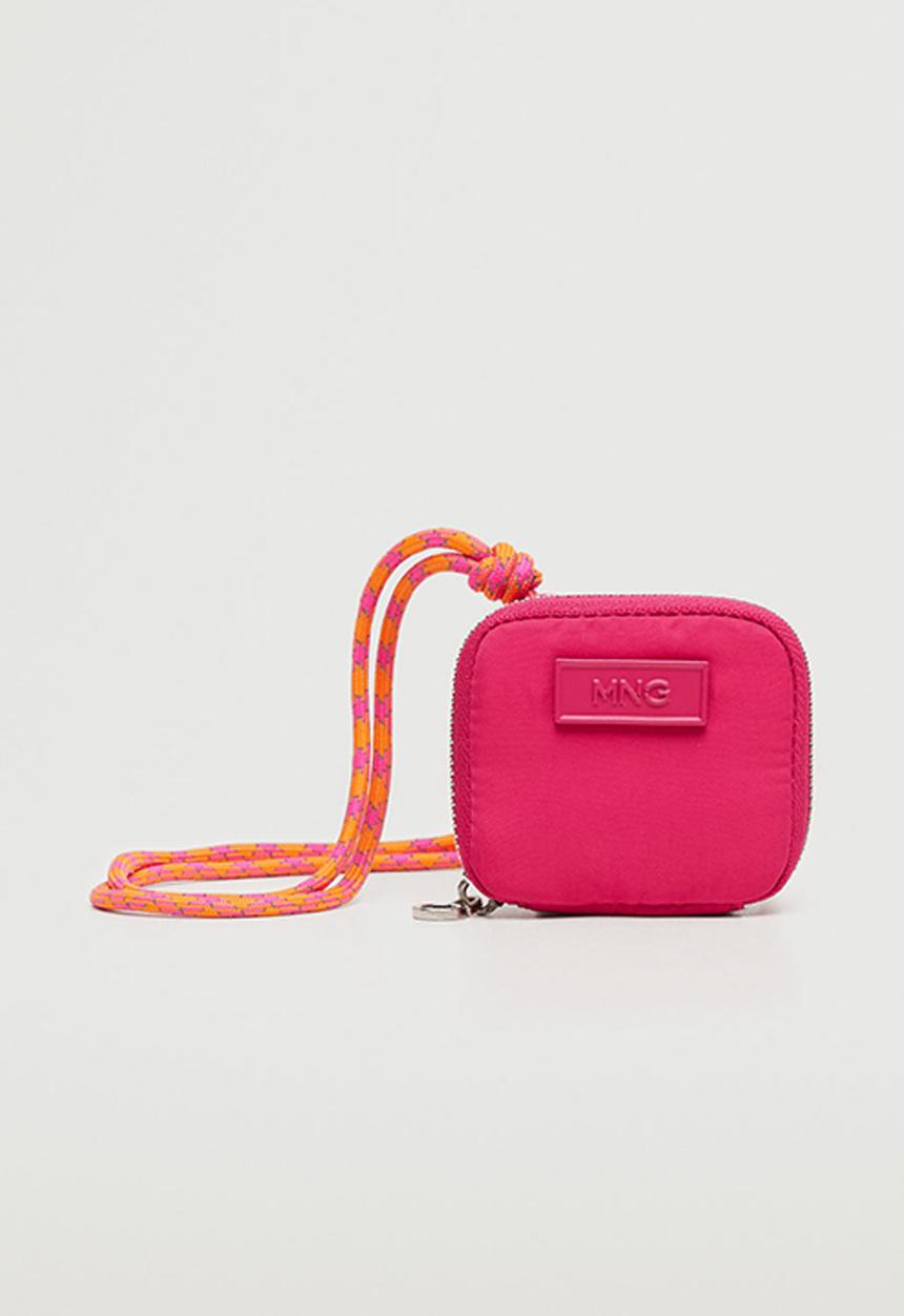 MANGO - Mini rope purse - fushia