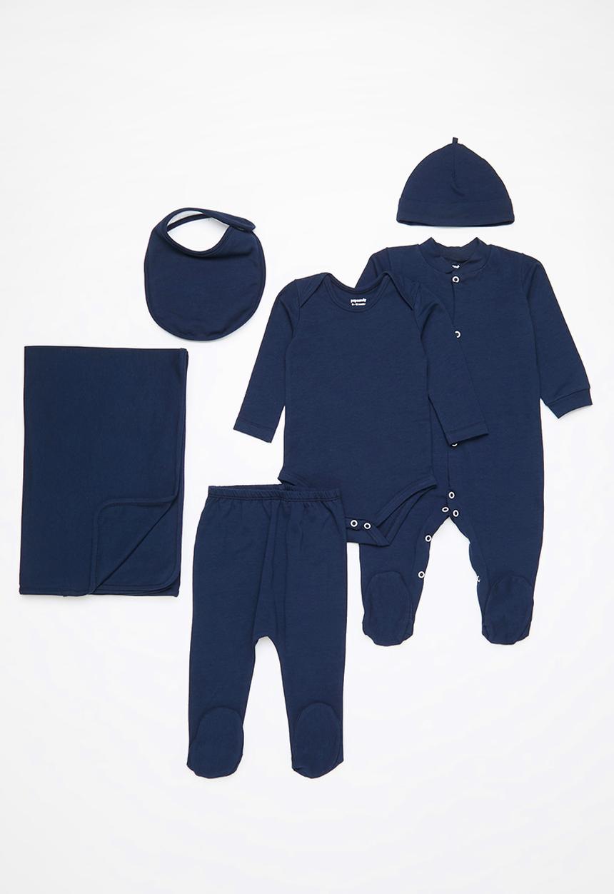 Pop Candy - Baby boys 6 piece starter set - navy