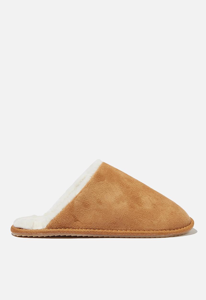 Cotton On - Body refined scuff slipper - maple syrup