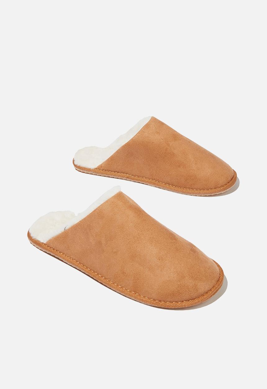 Cotton On - Body refined scuff slipper - maple syrup