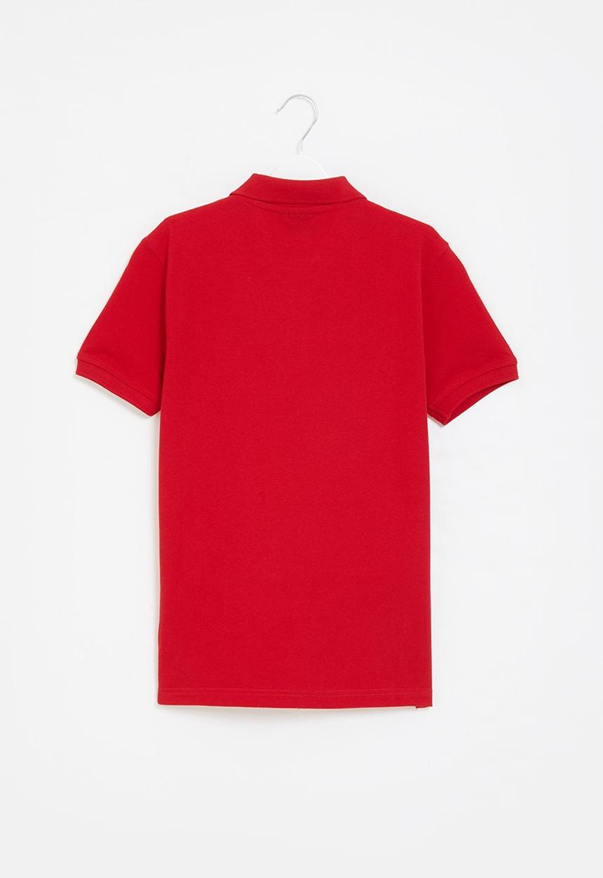 POLO - Girls classic short sleeve golfer - red