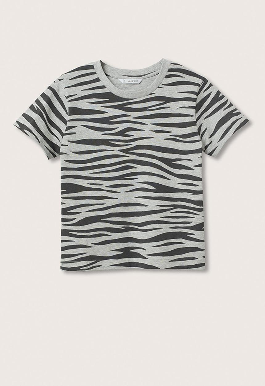 MANGO - T-shirt safari - grey