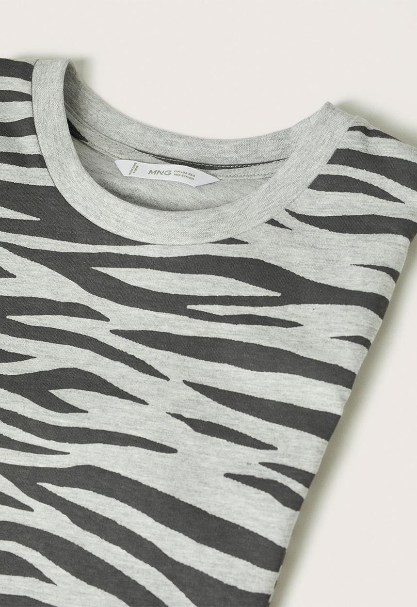 MANGO - T-shirt safari - grey