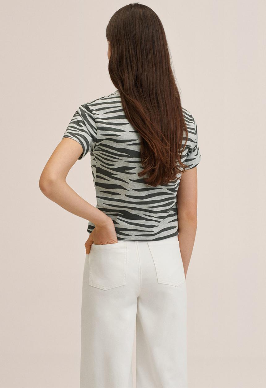 MANGO - T-shirt safari - grey