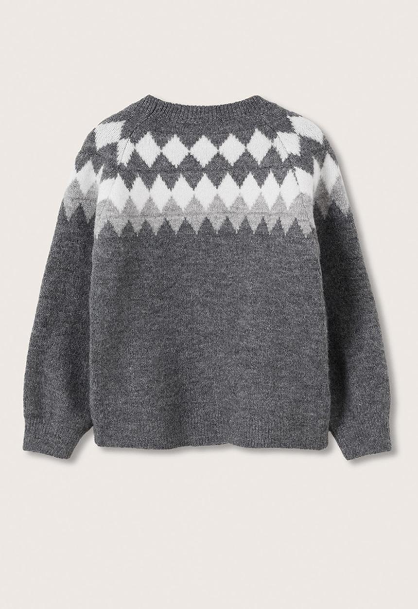 MANGO - Sweater crunch - grey