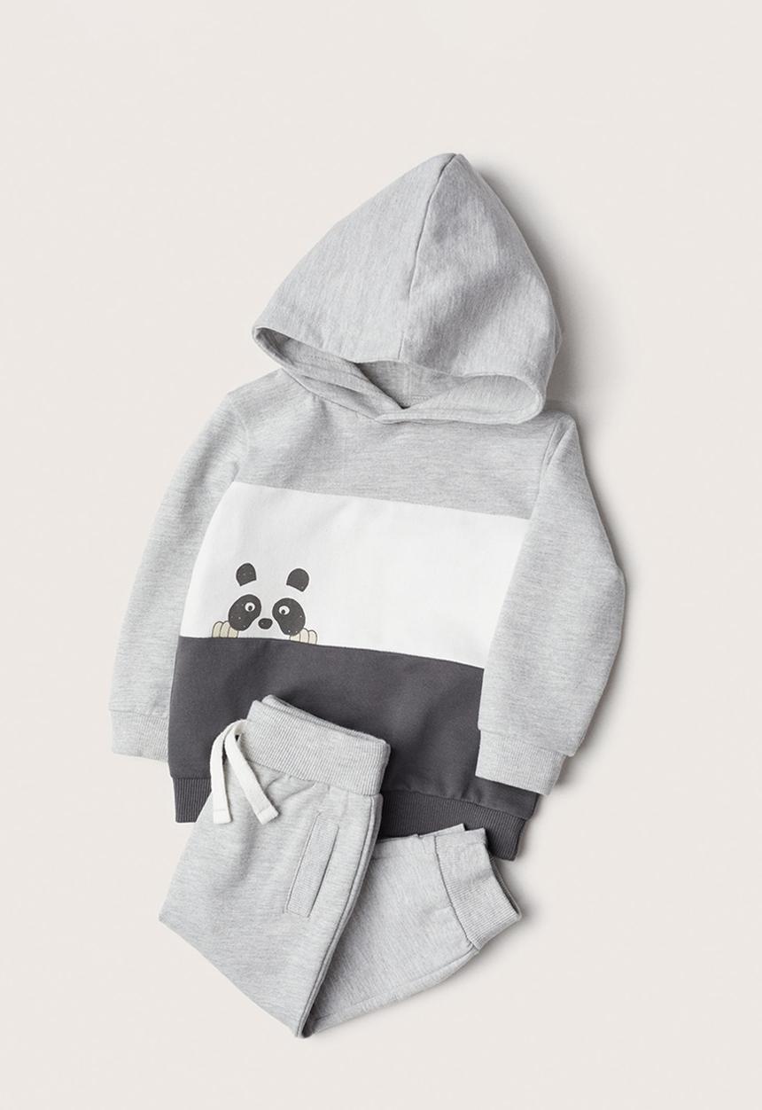 MANGO - Tracksuit blackpa - medium grey