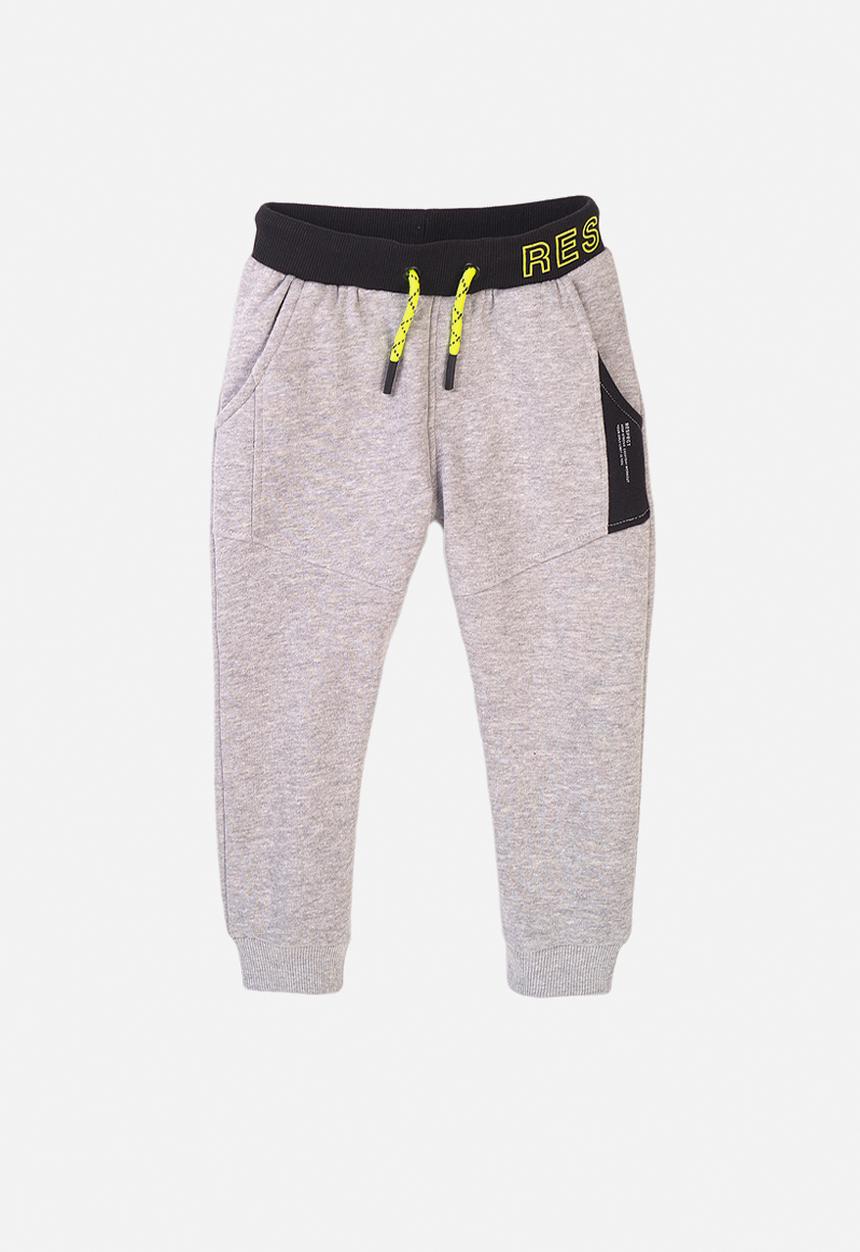MINOTI - Teen boys respect grey marl fleece jogpant - grey marl