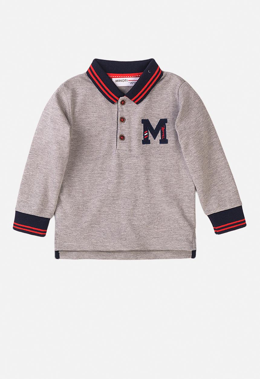 MINOTI - Pique polo shirt - grey marl