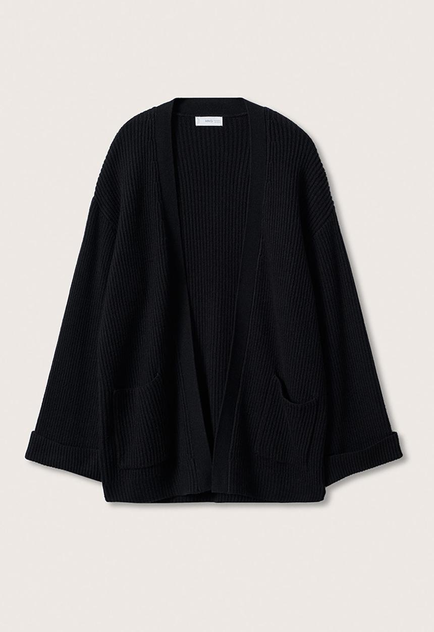 MANGO - Cardigan tinta - black