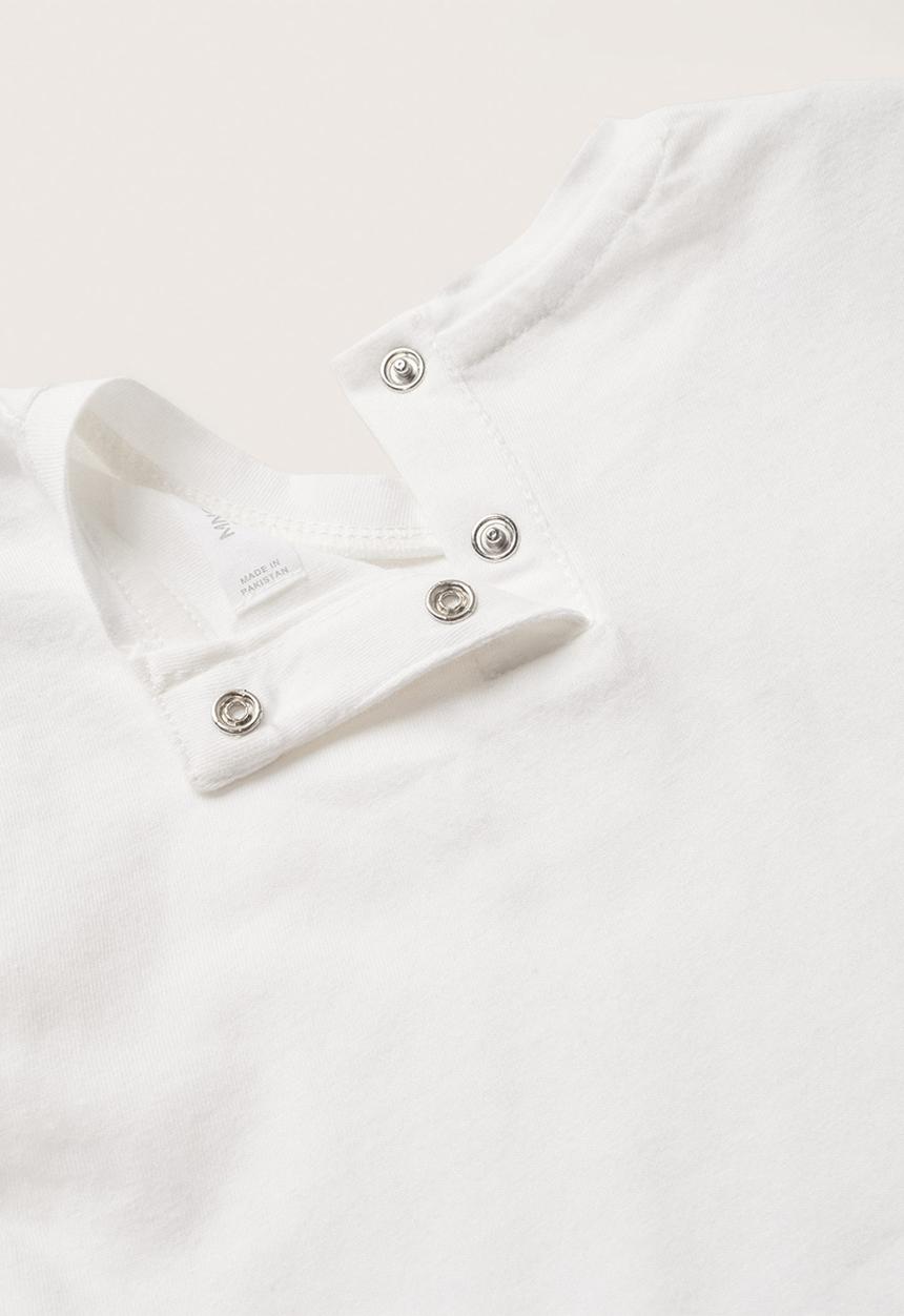 MANGO - T-shirt flores - white
