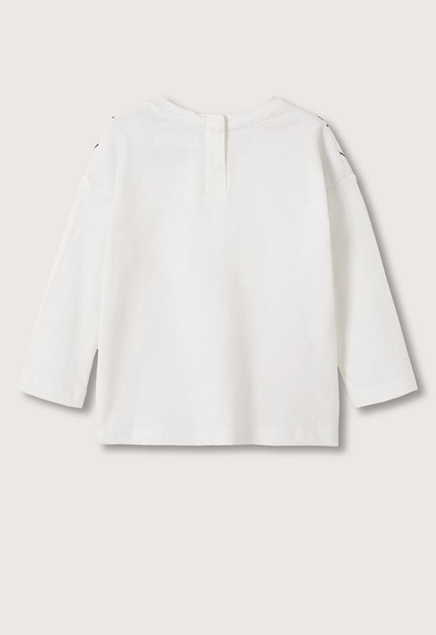 MANGO - T-shirt flores - white