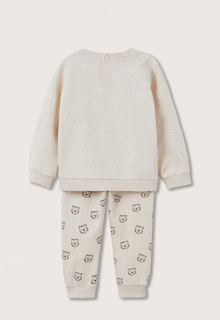 MANGO - Tracksuit sweetpa - light pastal brown