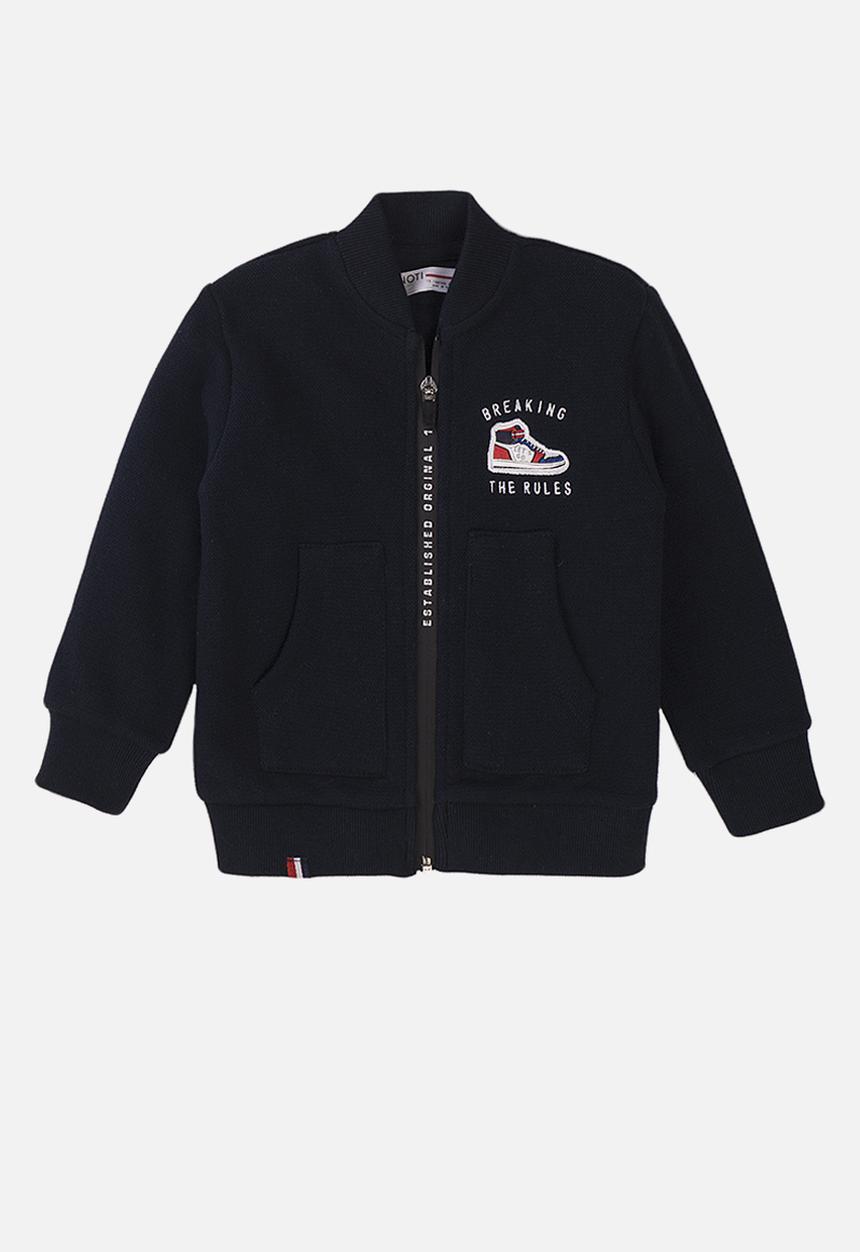 MINOTI - Pique baseball jacket - navy