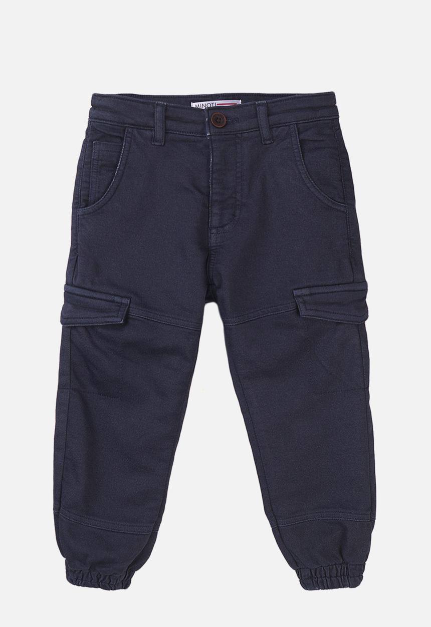 MINOTI - Navy knit look combat pant