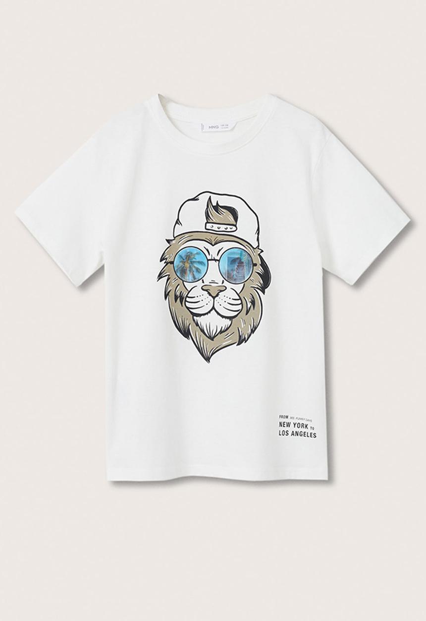 MANGO - T-shirt lyon - white