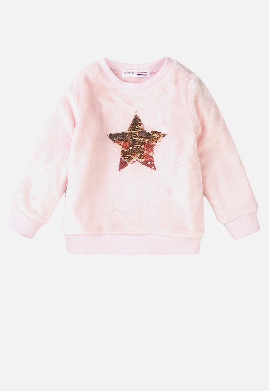 MINOTI - Soft fur sweatshirt - pink