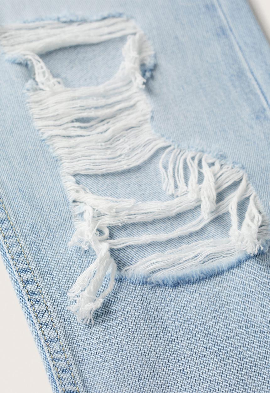 MANGO - Jean rotos - light blue