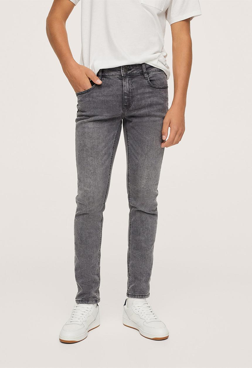MANGO - Jeans skinny - grey 