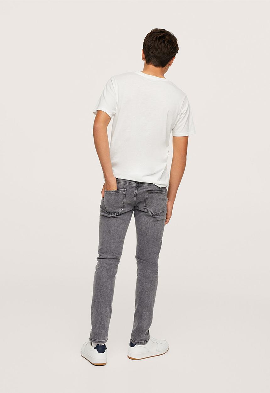 MANGO - Jeans skinny - grey 