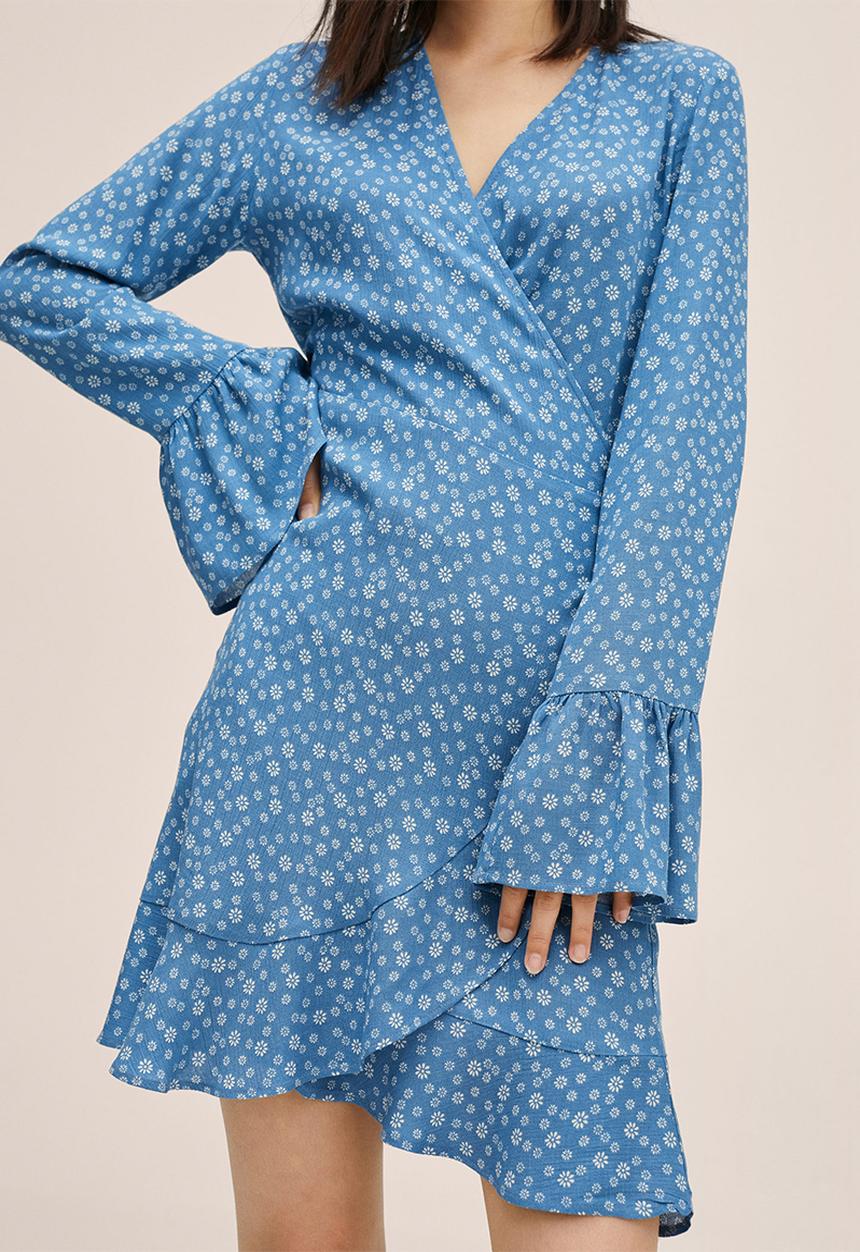 MANGO - Dress sunset - blue