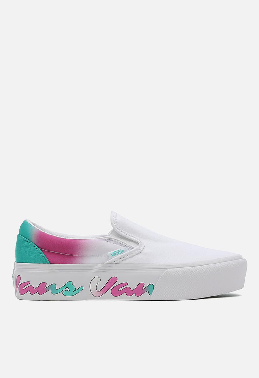 Vans - Classic Slip-On platform - (spring fade) white/true white