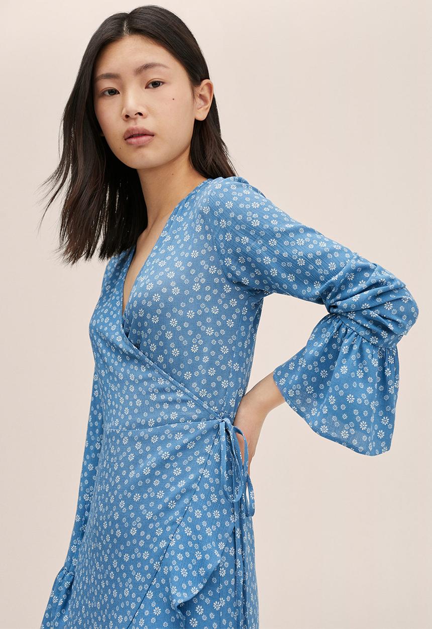 MANGO - Dress sunset - blue