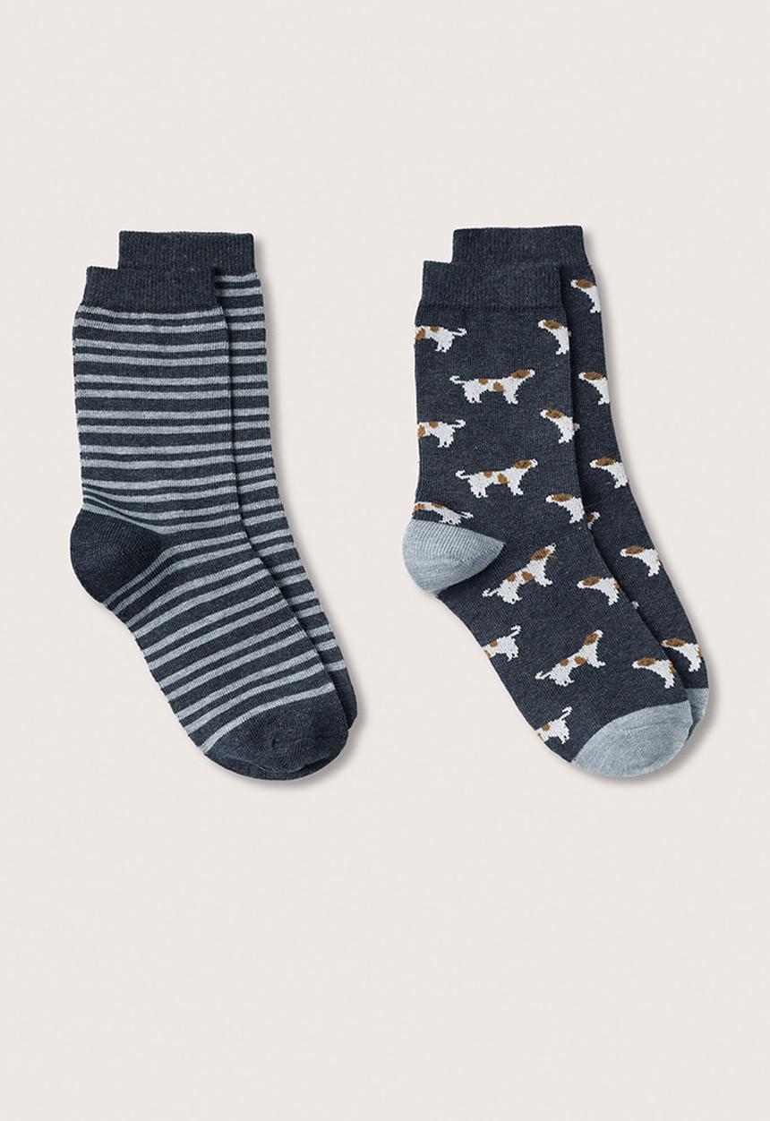 MANGO - Socks dogs - grey