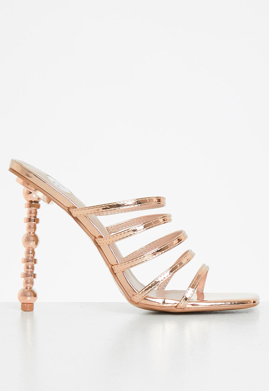 Footwork - Thals square tow mule heel - rose