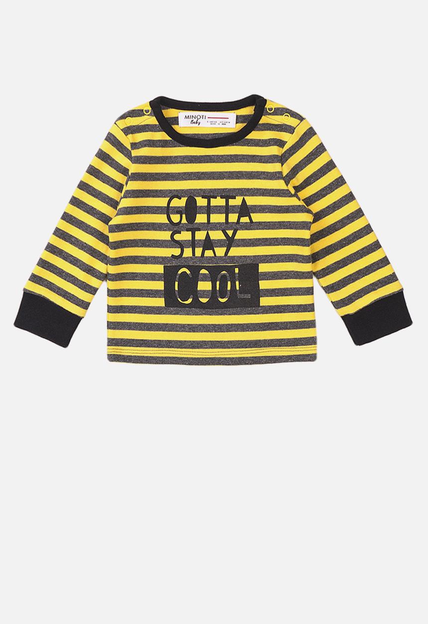 MINOTI - Gotts stay cool tee - mustard stripe