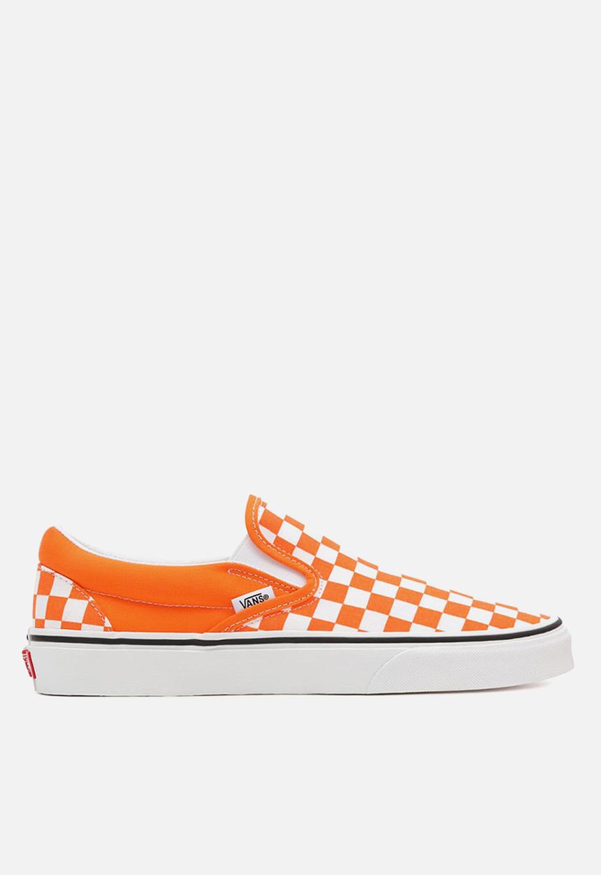 Vans - Classic Slip-On - (checkerboard) orange tiger/true white