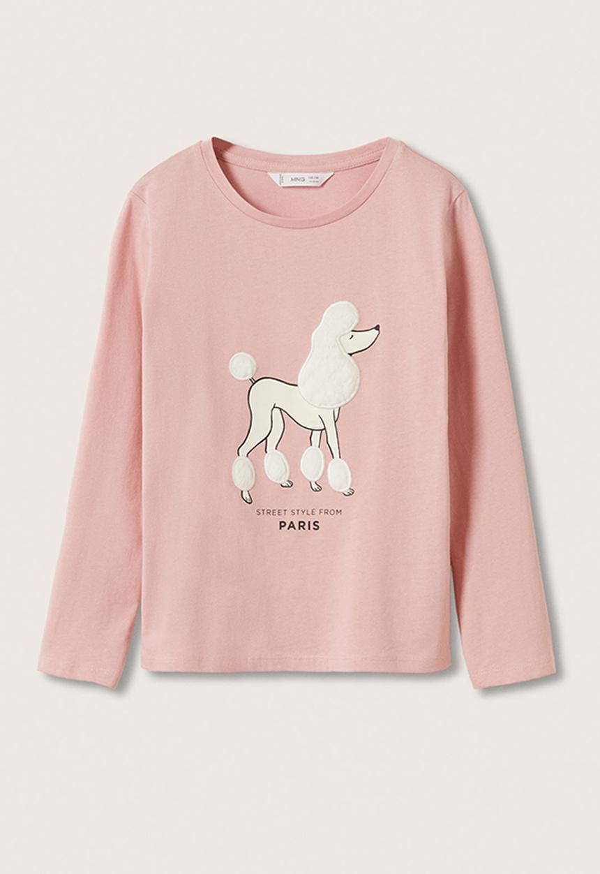 MANGO - T-shirt zoo - pink