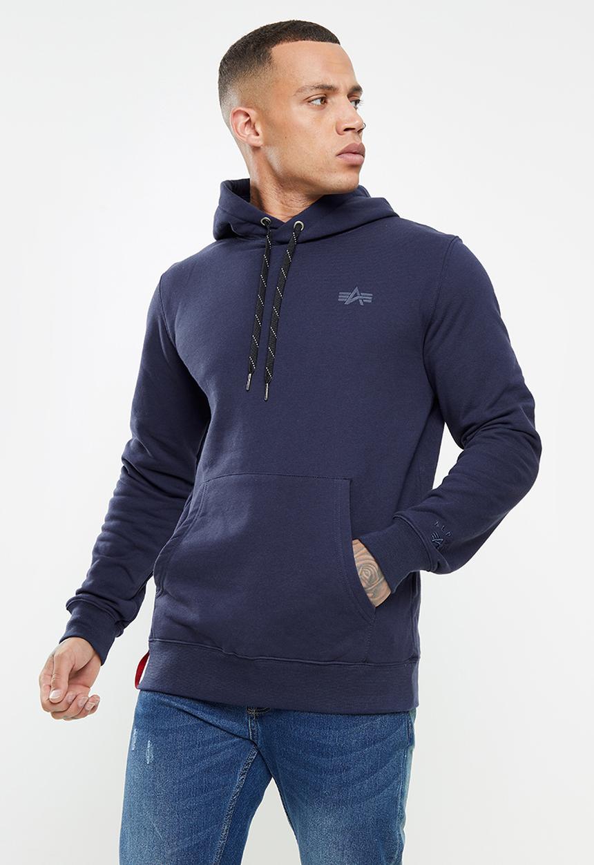 Alpha Industries - A.1 backprint hoodie - navy