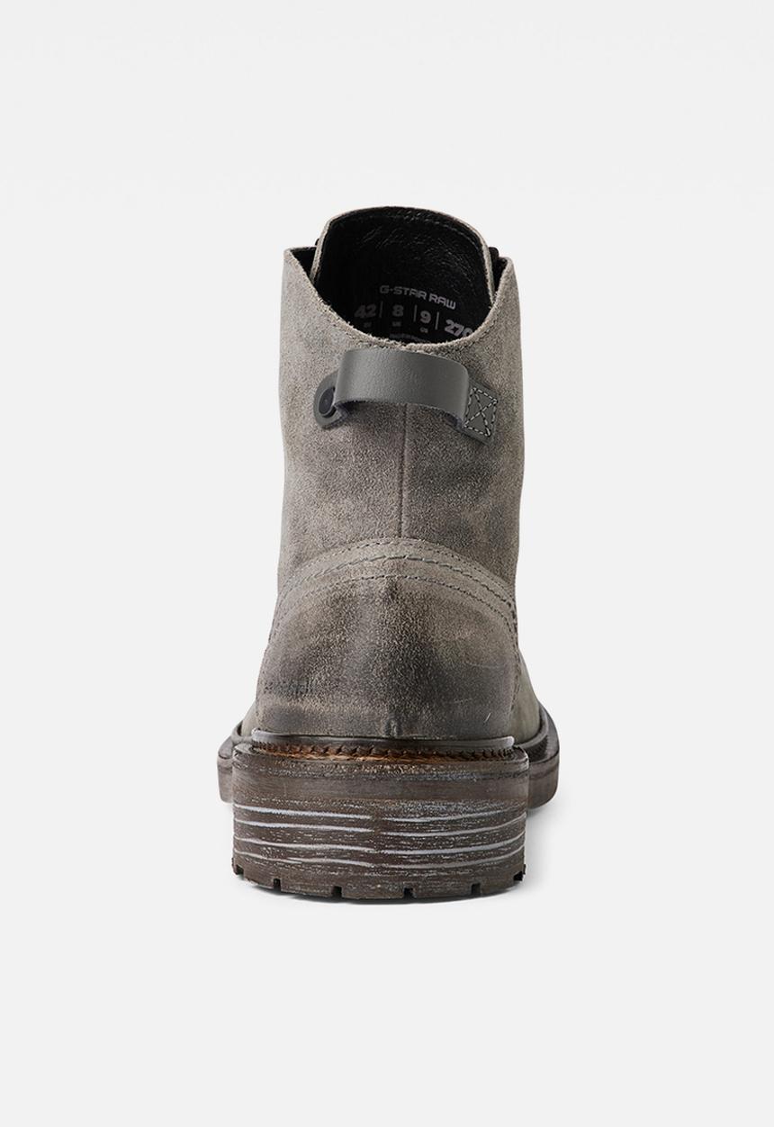 G-STAR - Roofer iv mid suede boot - raven