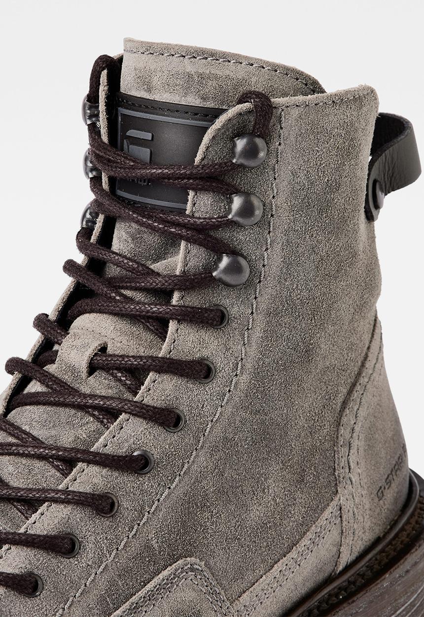 G-STAR - Roofer iv mid suede boot - raven