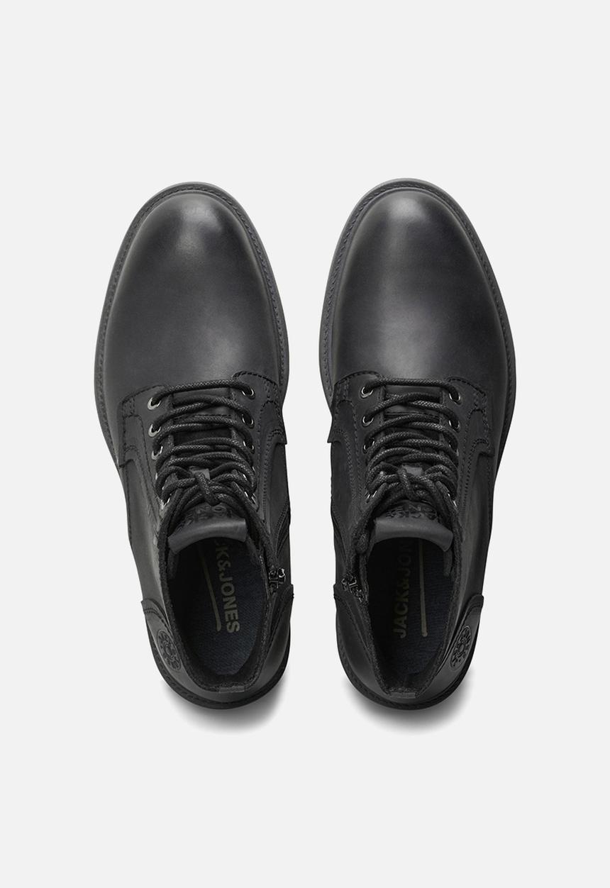 Jack & Jones - Karl leather boot - anthracite