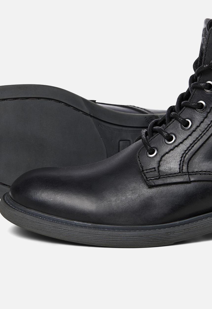 Jack & Jones - Karl leather boot - anthracite