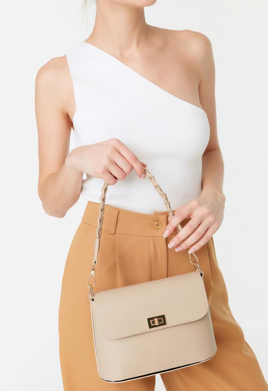 Trendyol - Boxed x-body - beige