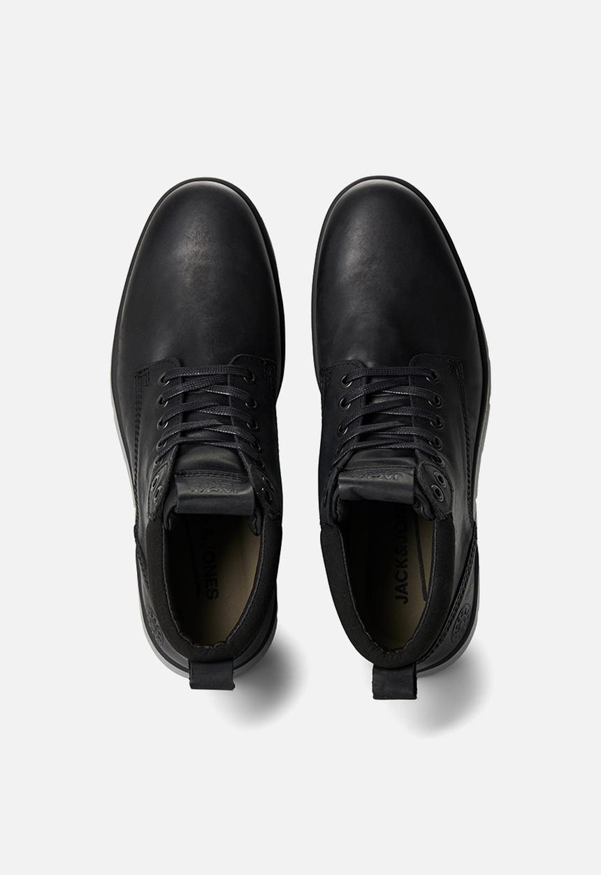 Jack & Jones - Tubar leather boot - anthracite