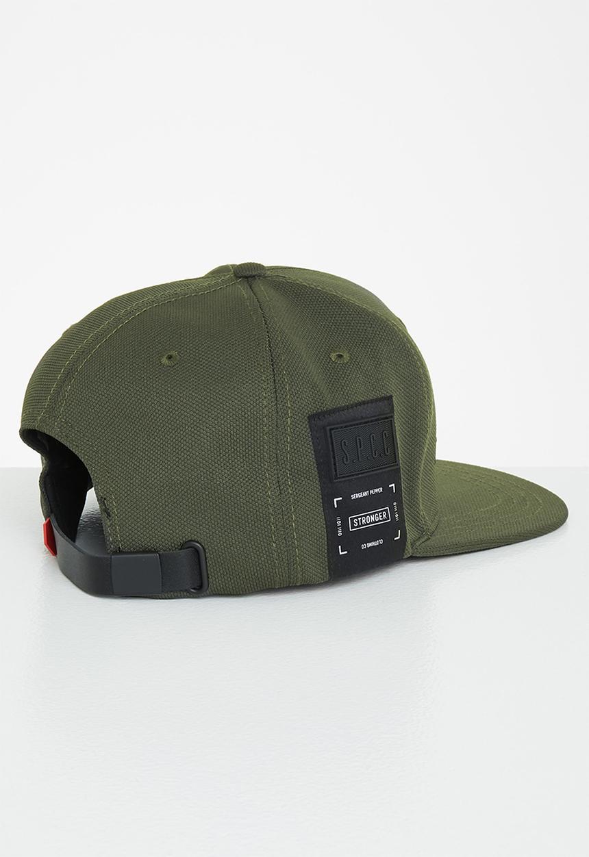 S.P.C.C - Yeldon regular fit flat peak cap - dark moss