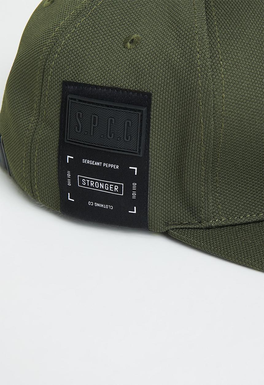 S.P.C.C - Yeldon regular fit flat peak cap - dark moss