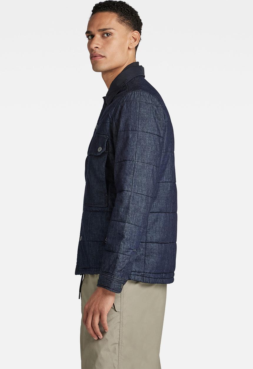 G-STAR - Unisex Postino quilted overshirt - rinsed