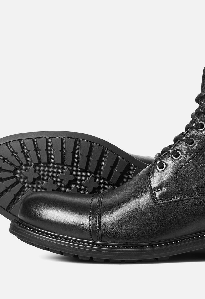 Jack & Jones - Shelby leather boot- anthracite