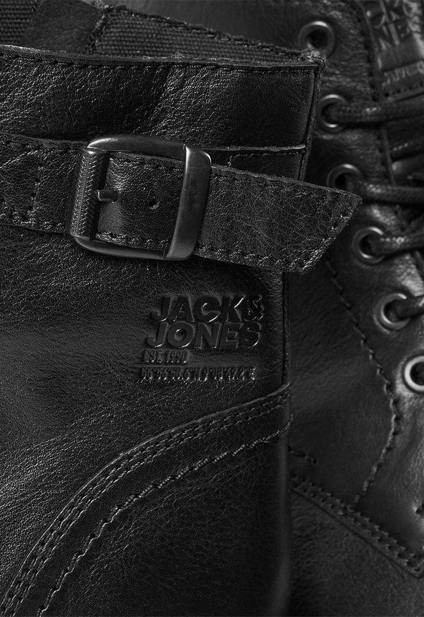 Jack & Jones - Shelby leather boot- anthracite