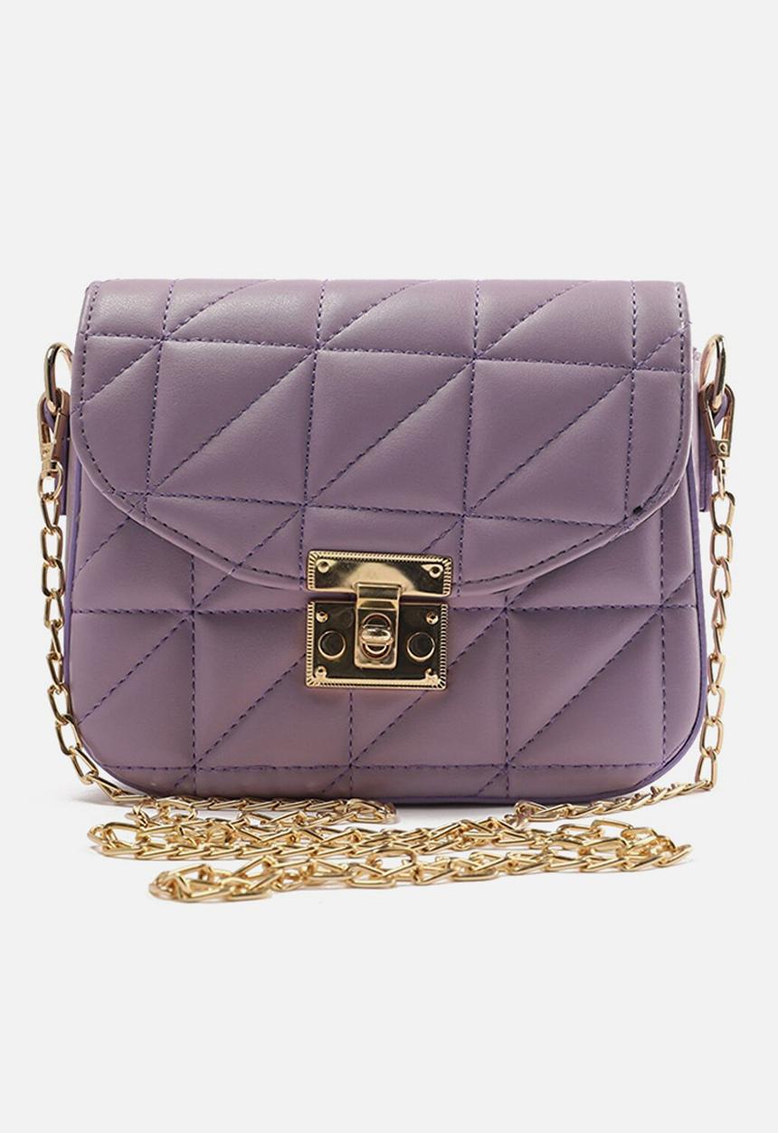 Trendyol - Quilted x-body - lilac