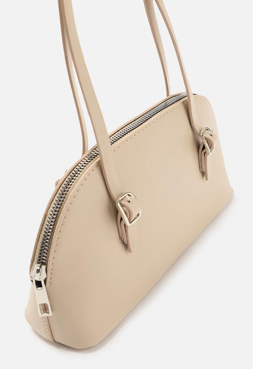 Trendyol - Cute leather like shoulder bag - beige