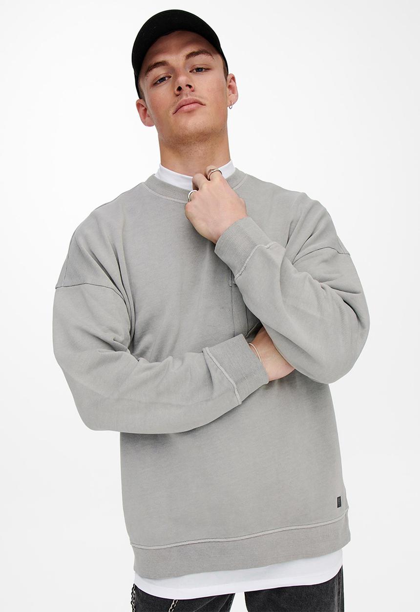 Only & Sons - Bruce loose fit sweater - griffin