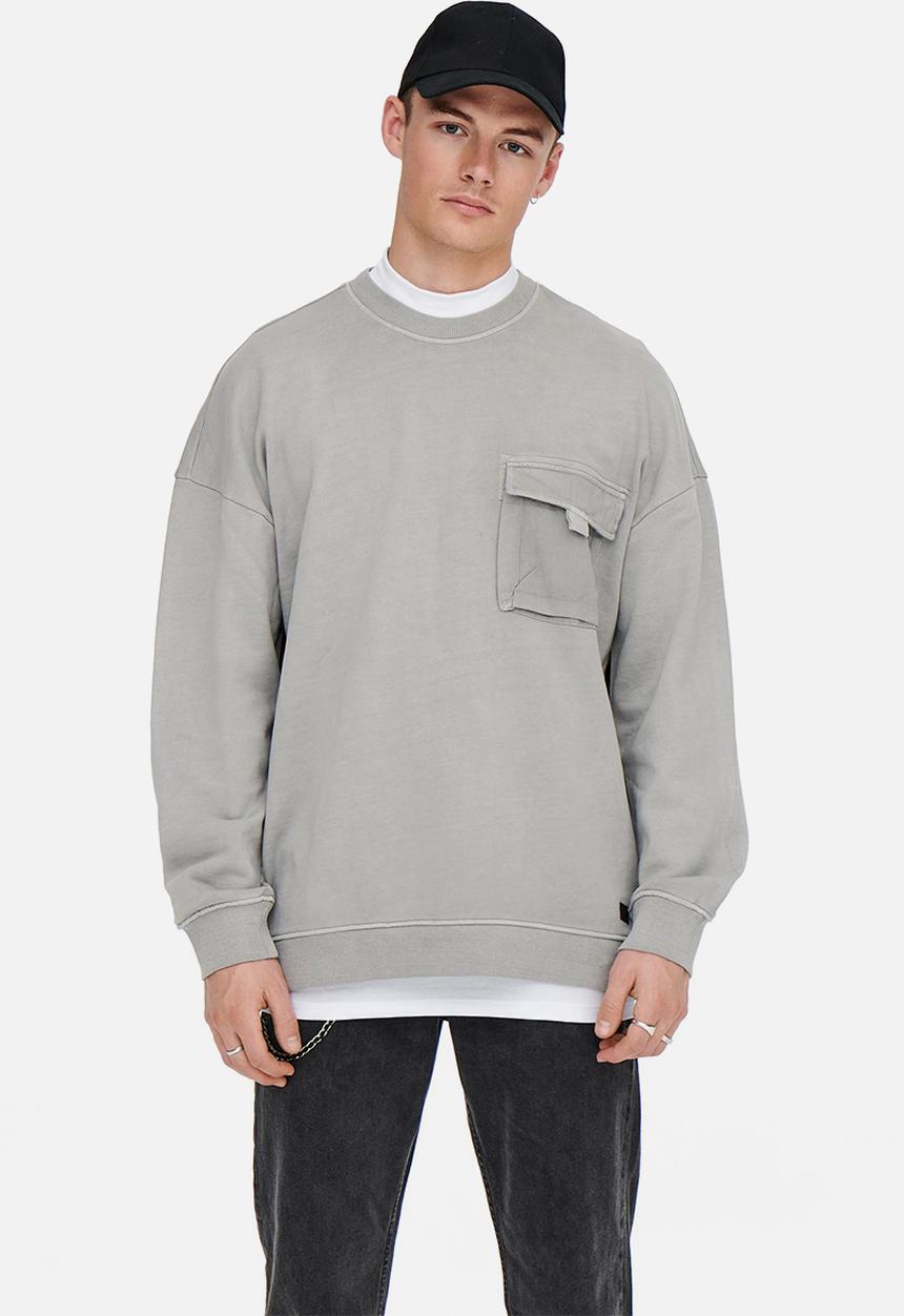 Only & Sons - Bruce loose fit sweater - griffin