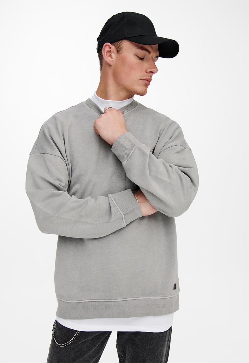Only & Sons - Bruce loose fit sweater - griffin